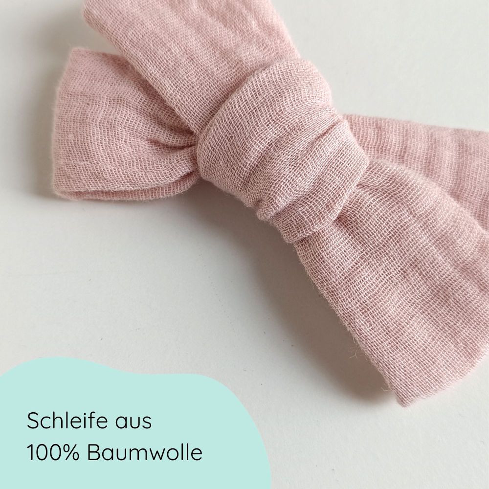 Haarschleife | MAXI | Alligatorclip | hellrosa