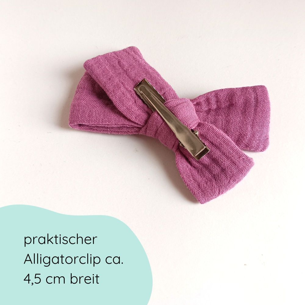 Haarschleife | MAXI | Alligatorclip | lila