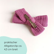 Haarschleife | MAXI | Alligatorclip | lila