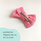 Haarschleife | MAXI | Alligatorclip | pinkrose