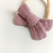 Hair bow | MIDI | Alligator clip or hair tie | beige