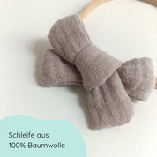 Baby Haarschleife | MIDI | taupe