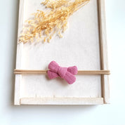 kleine Haarschleife für Babys in rosa