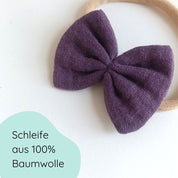 Baby Haarschleife | Emma | pflaume