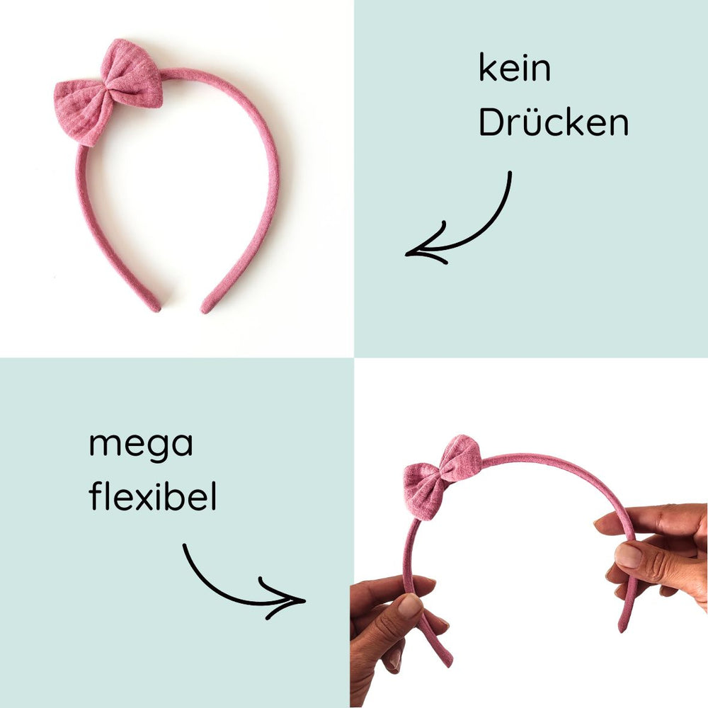 Haarreifen | Schleife Emma | rosa