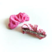 pinke Scrunchiespangen im 2er Set