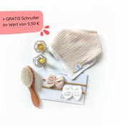 Geschenkset zur Geburt in beige