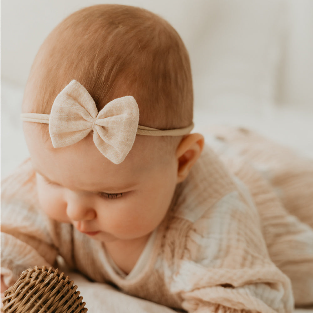 Baby Haarschleife | Emma | camel