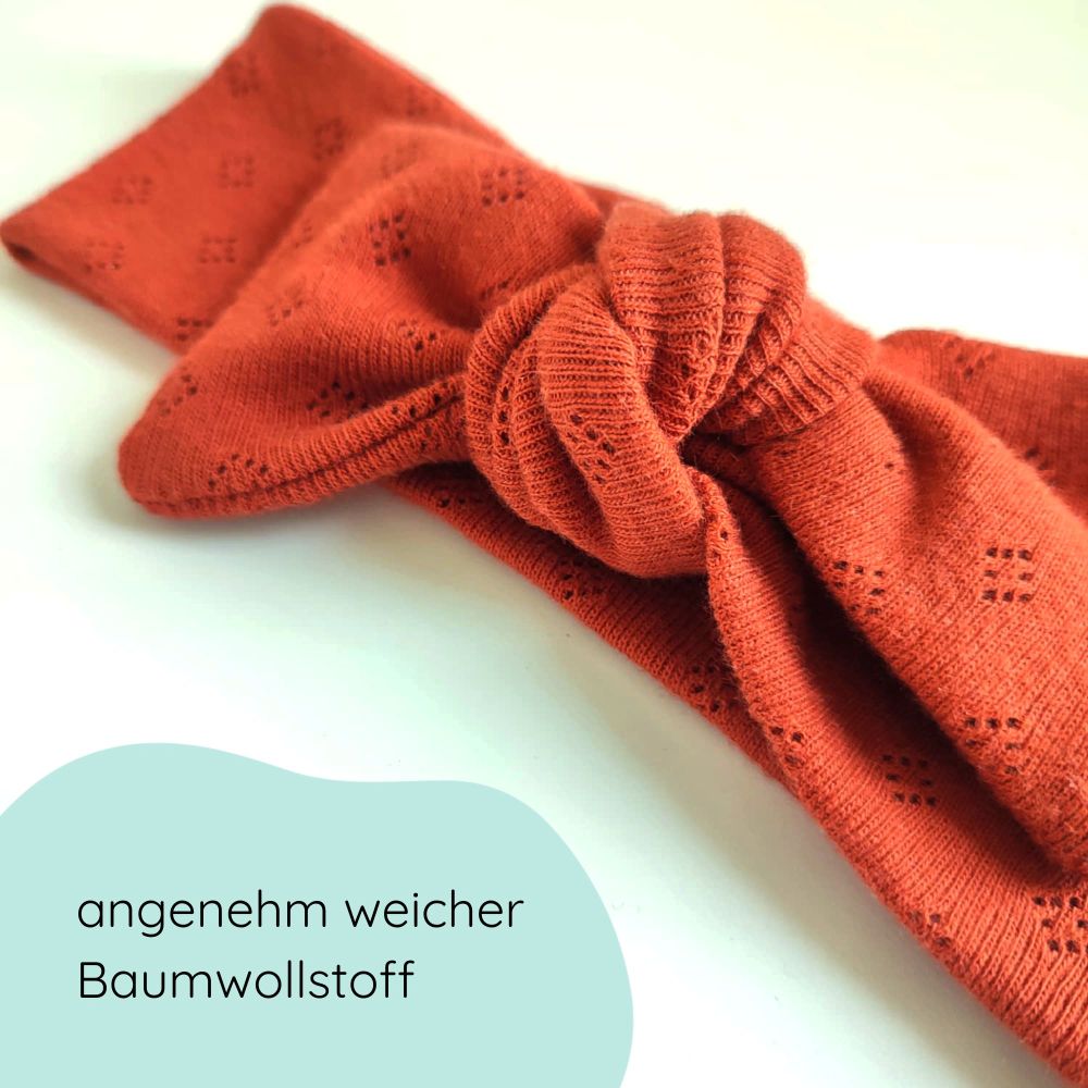 Stirnband mit Schleife | kupfer