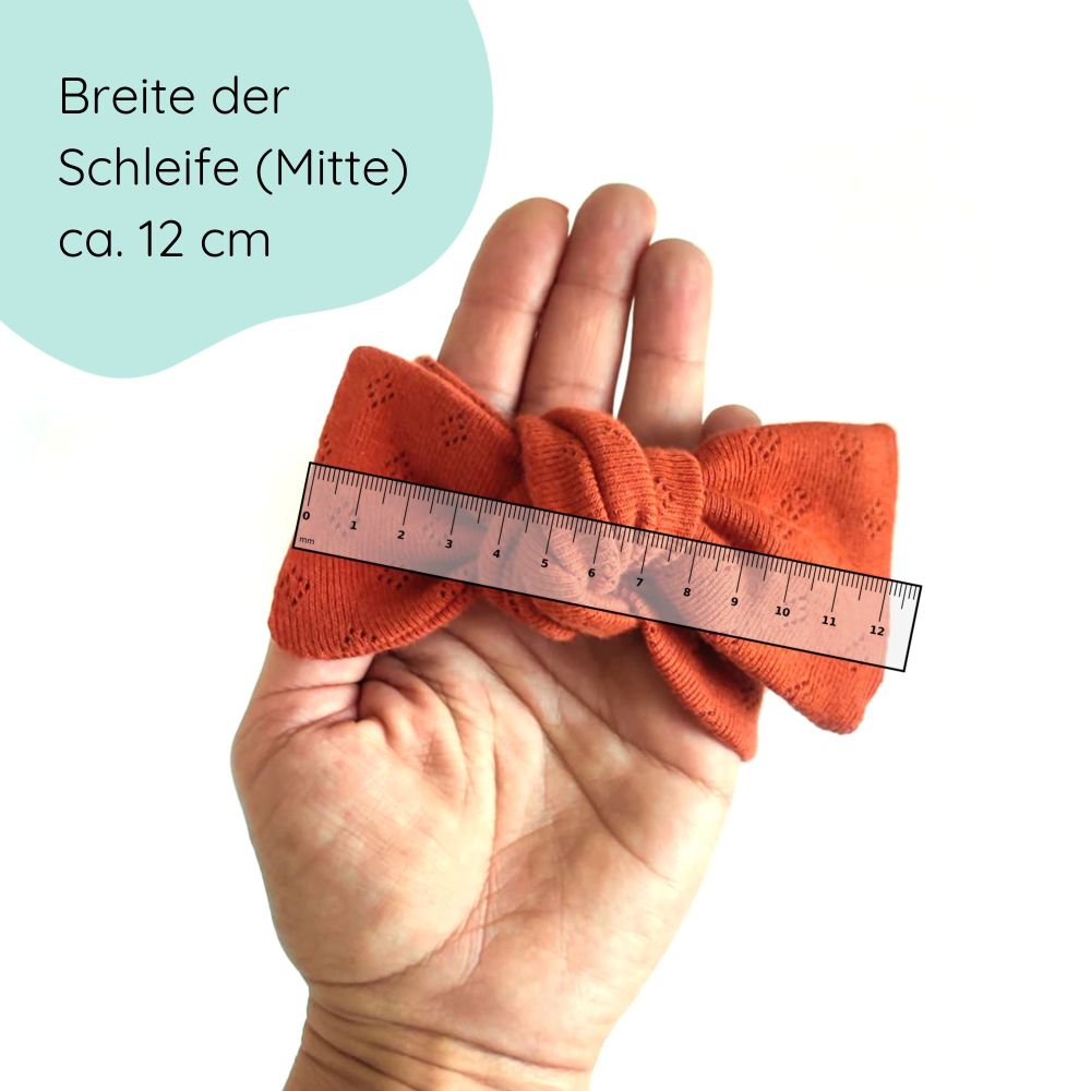 Stirnband für Babys in kupfer detailbild