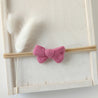 kleine Haarschleife für Babys in rosa