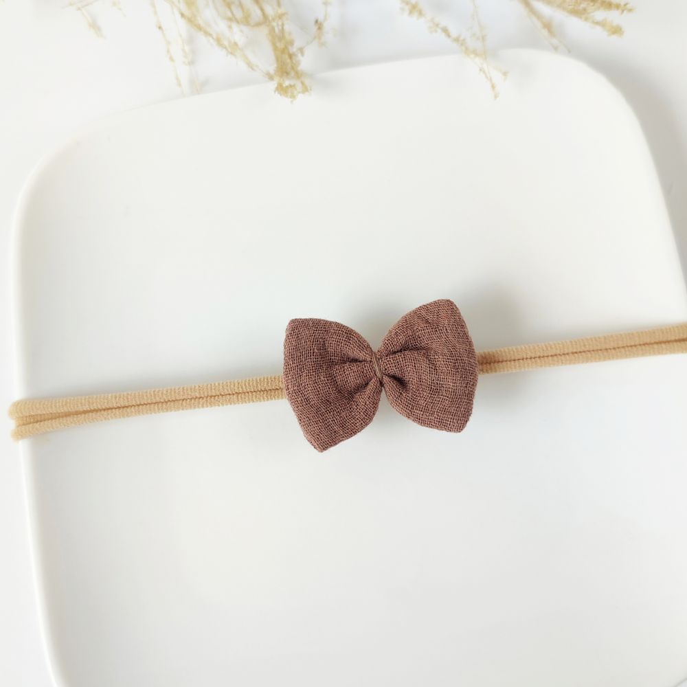 Haarschleife Für Damen – Elegant & Einfach | In Braun | Perfekt Für Alltag & Besondere Anlässe