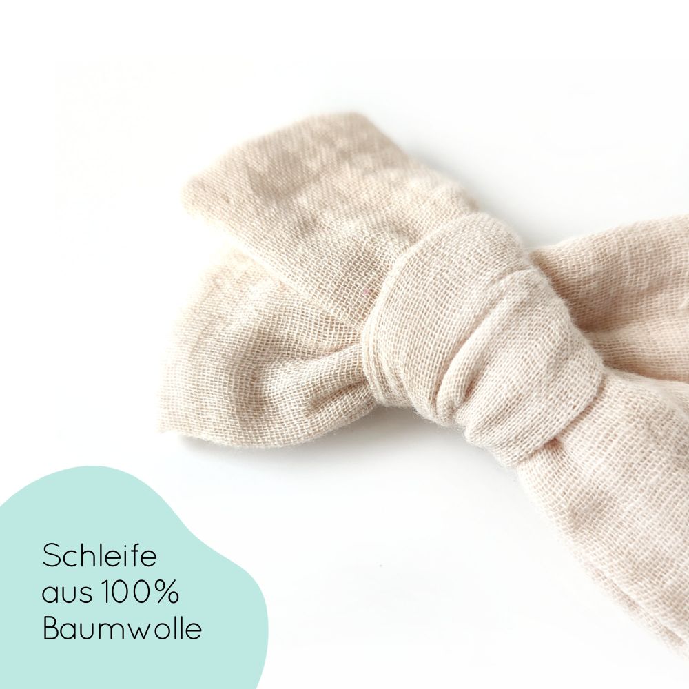 Haarschleife | MAXI | Alligatorclip | beige