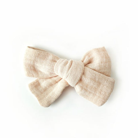 Haarschleife | MAXI | Alligatorclip | beige