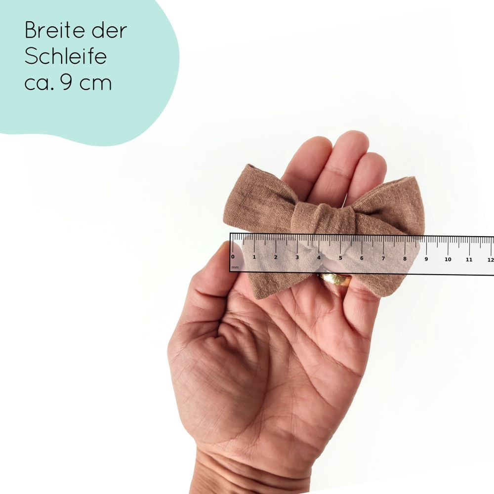 Haarschleife | MAXI | Alligatorclip | braun