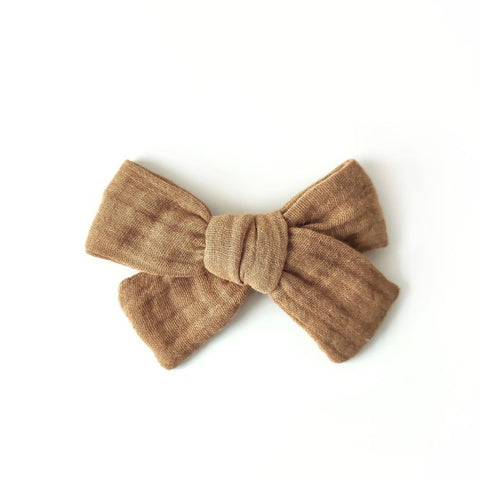 Haarschleife | MAXI | Alligatorclip | camel