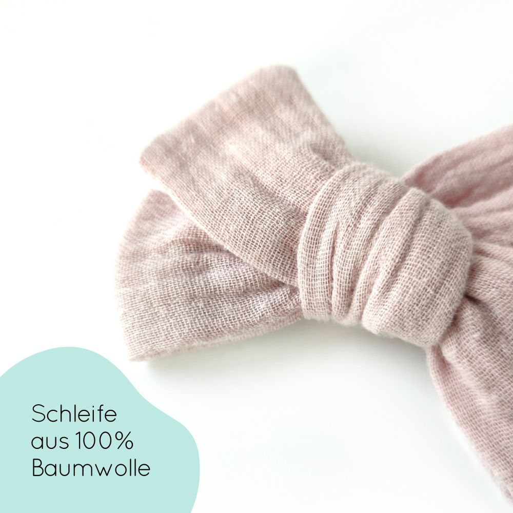 Haarschleife | MAXI | Alligatorclip | hellrosa