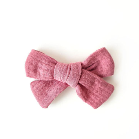 Haarschleife | MAXI | Alligatorclip | rosa