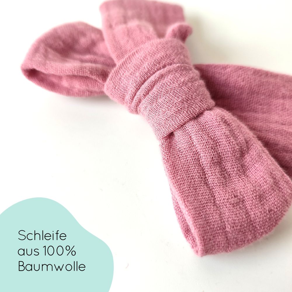 Haarschleife | MAXI | Alligatorclip | rosa