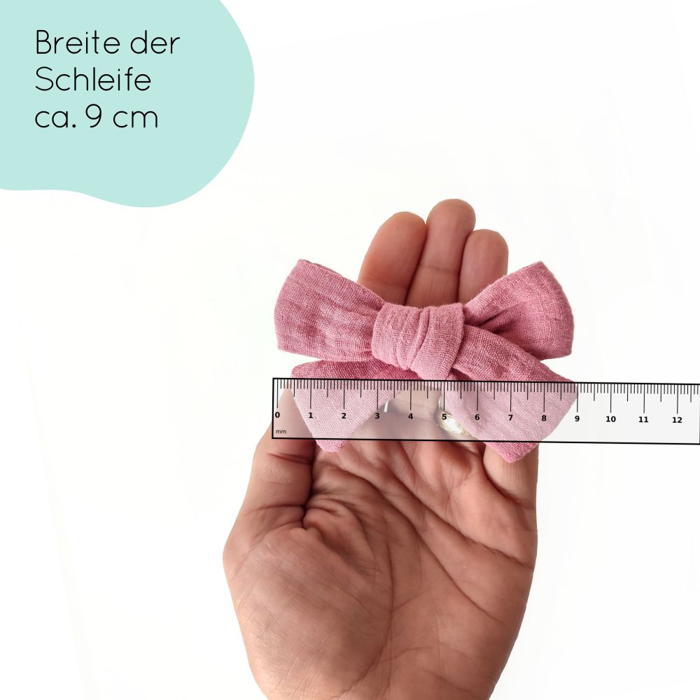 Haarschleife | MAXI | Alligatorclip | rosa