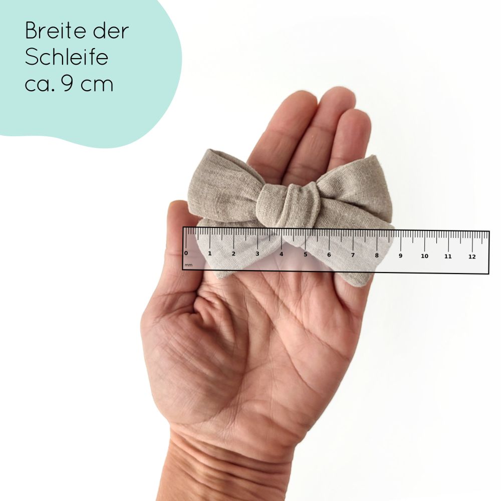 Haarschleife | MAXI | Alligatorclip | taupe