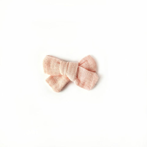 Haarschleife | MIDI | Alligatorclip oder Haargummi | nude