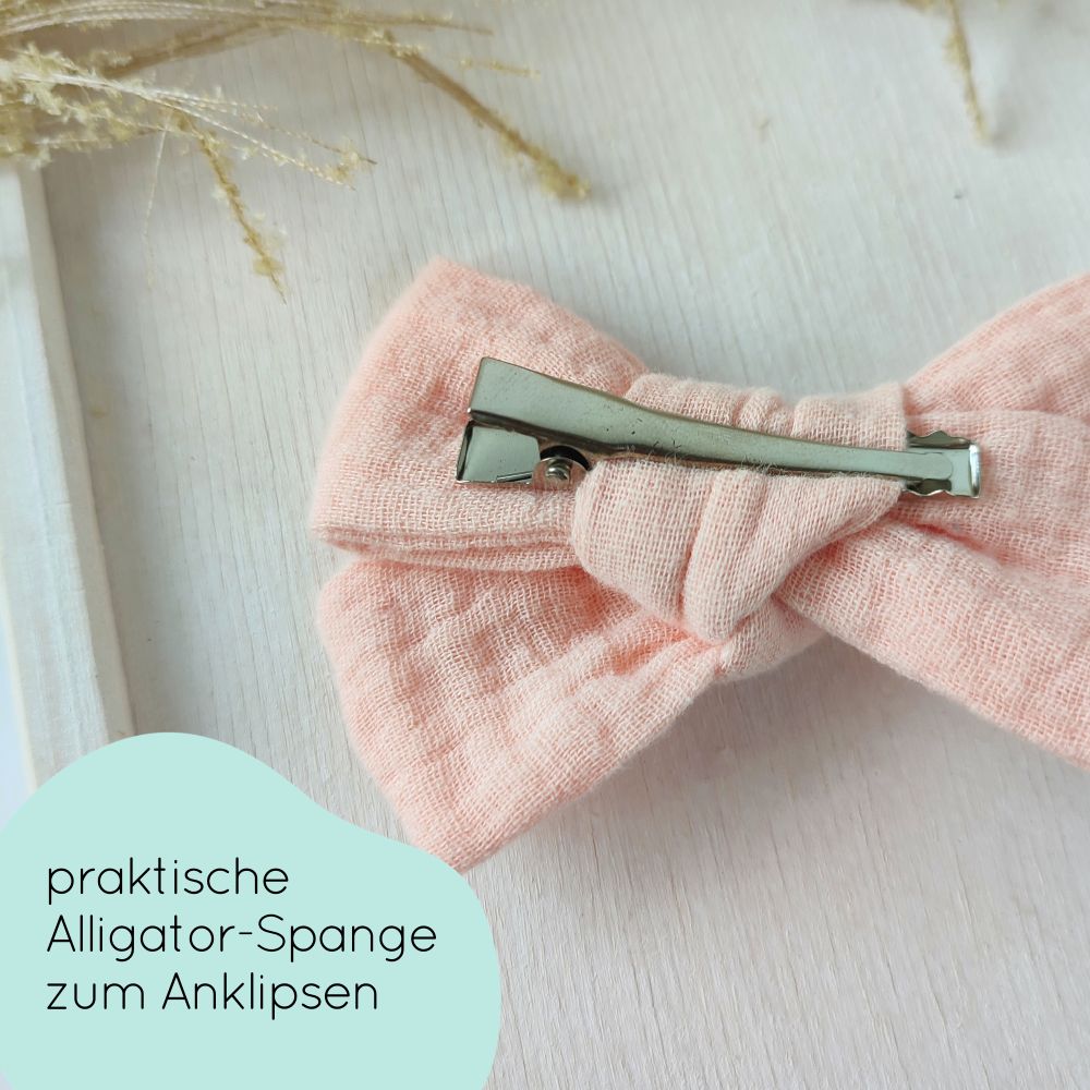 Haarschleife | MAXI | Alligatorclip | nude