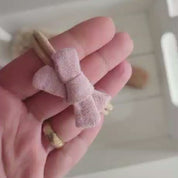 Set of 3 hair bows | MINI | natural