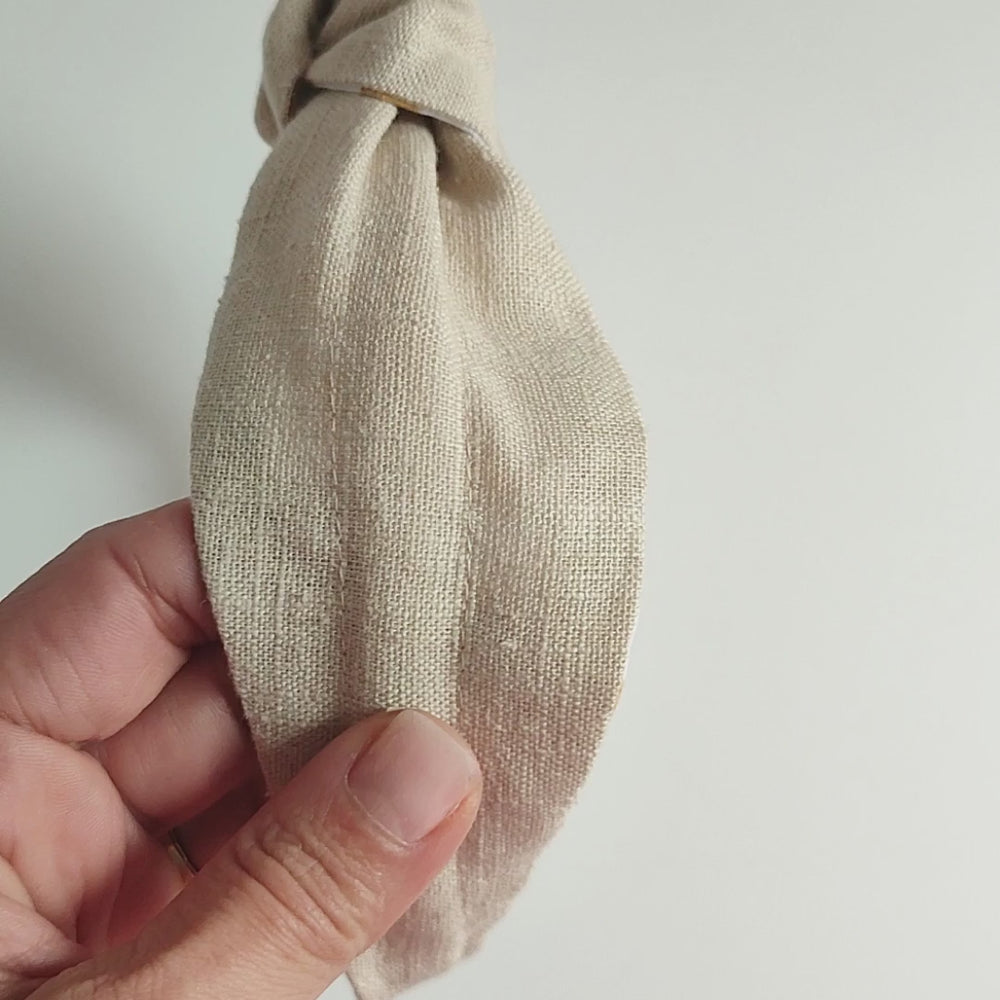 Headband | Knot | Linen - beige