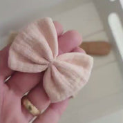 Set of 3 hair bows | Emma | natural