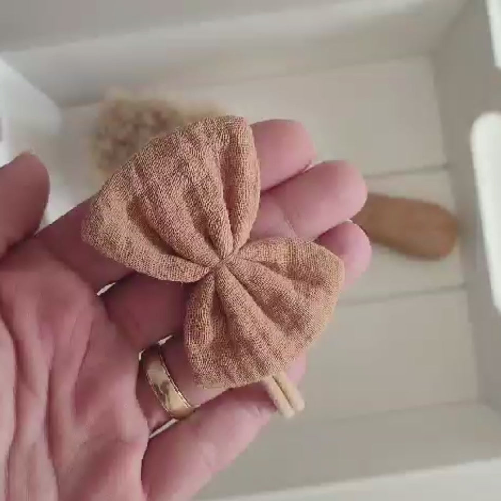 Baby Haarschleife | Emma | camel