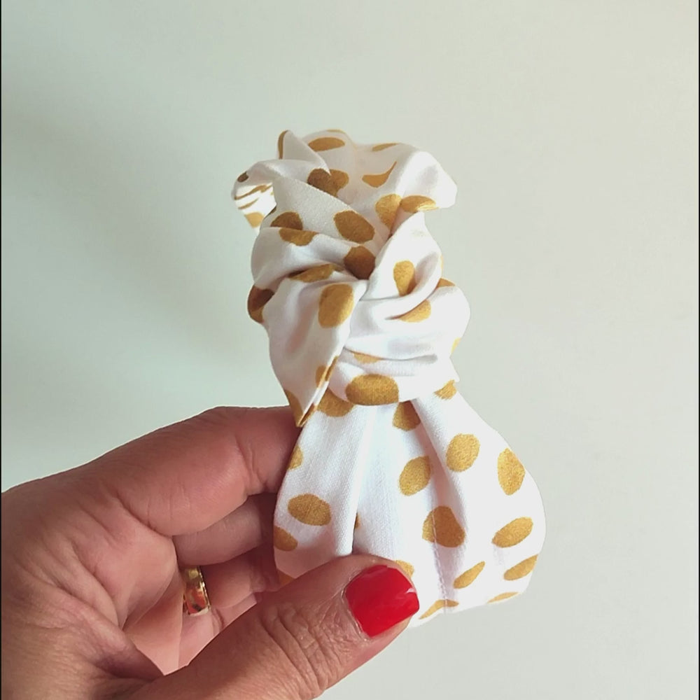 Headband | knot | golden dots