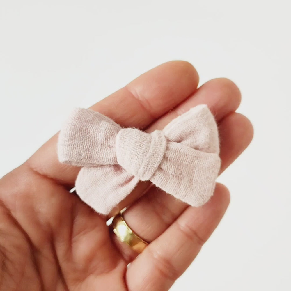 Baby hair bow | MIDI | light pink