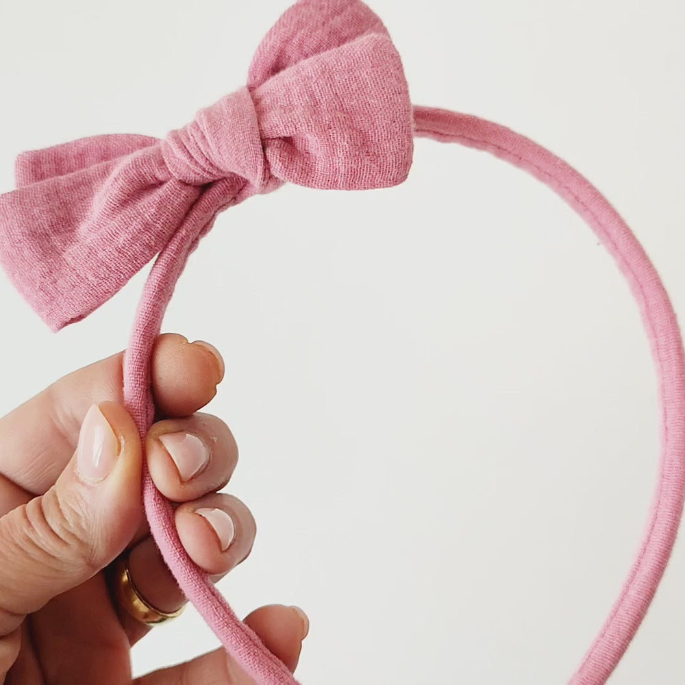 Haarreifen | Schleife MAXI | rosa