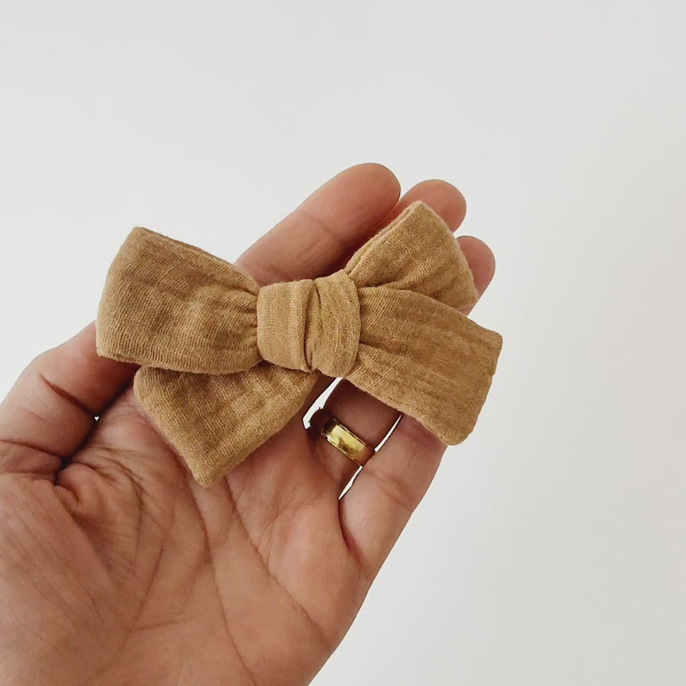 Haarschleife | MAXI | Haarband | camel