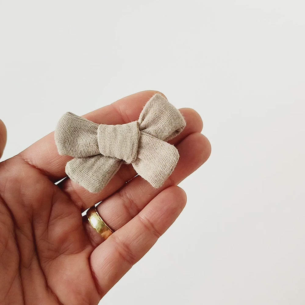 Baby Haarschleife | MIDI | taupe