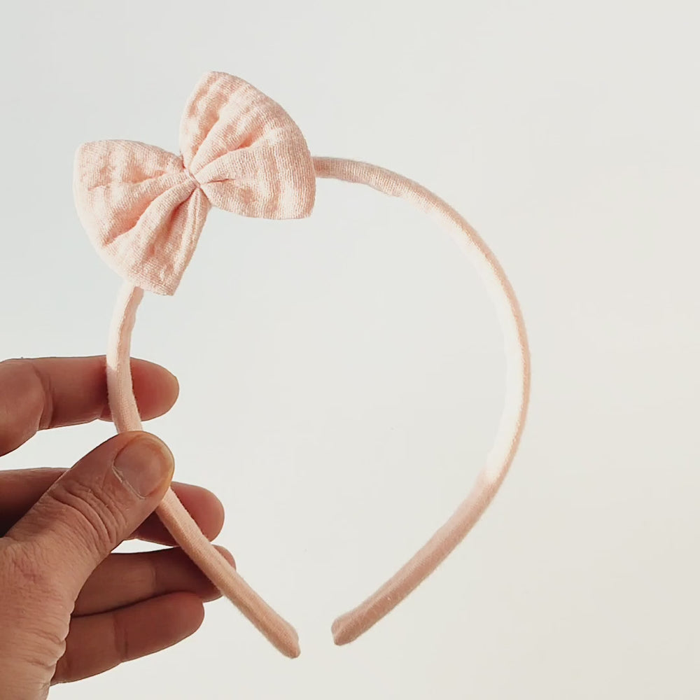 Headband | Bow Emma | nude