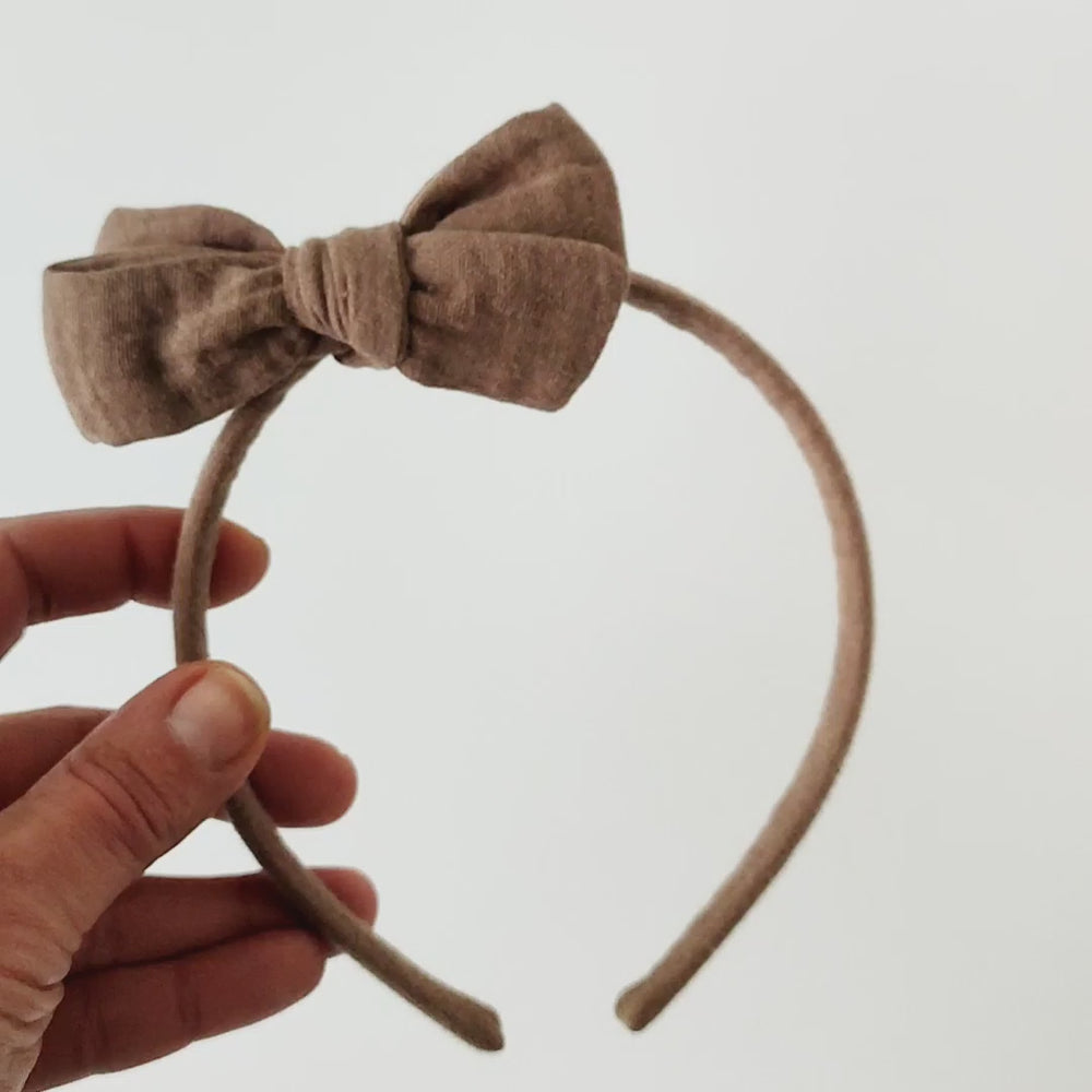 Headband | Bow MAXI | brown
