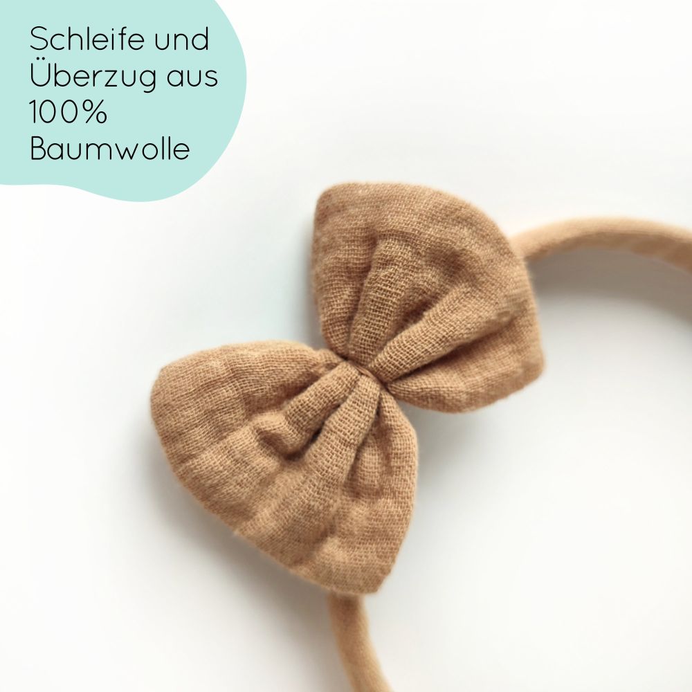 Haarreifen | Schleife Emma | camel
