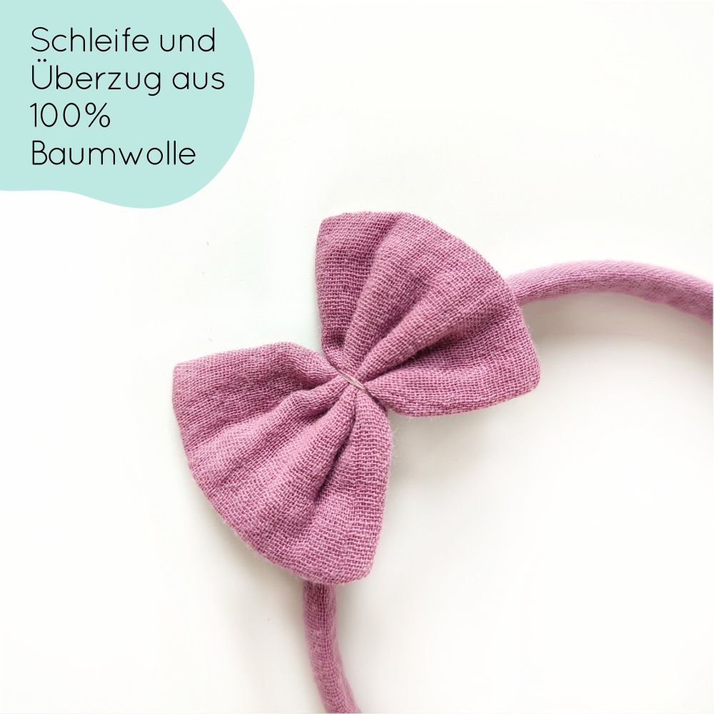 Haarreifen | Schleife Emma | lila
