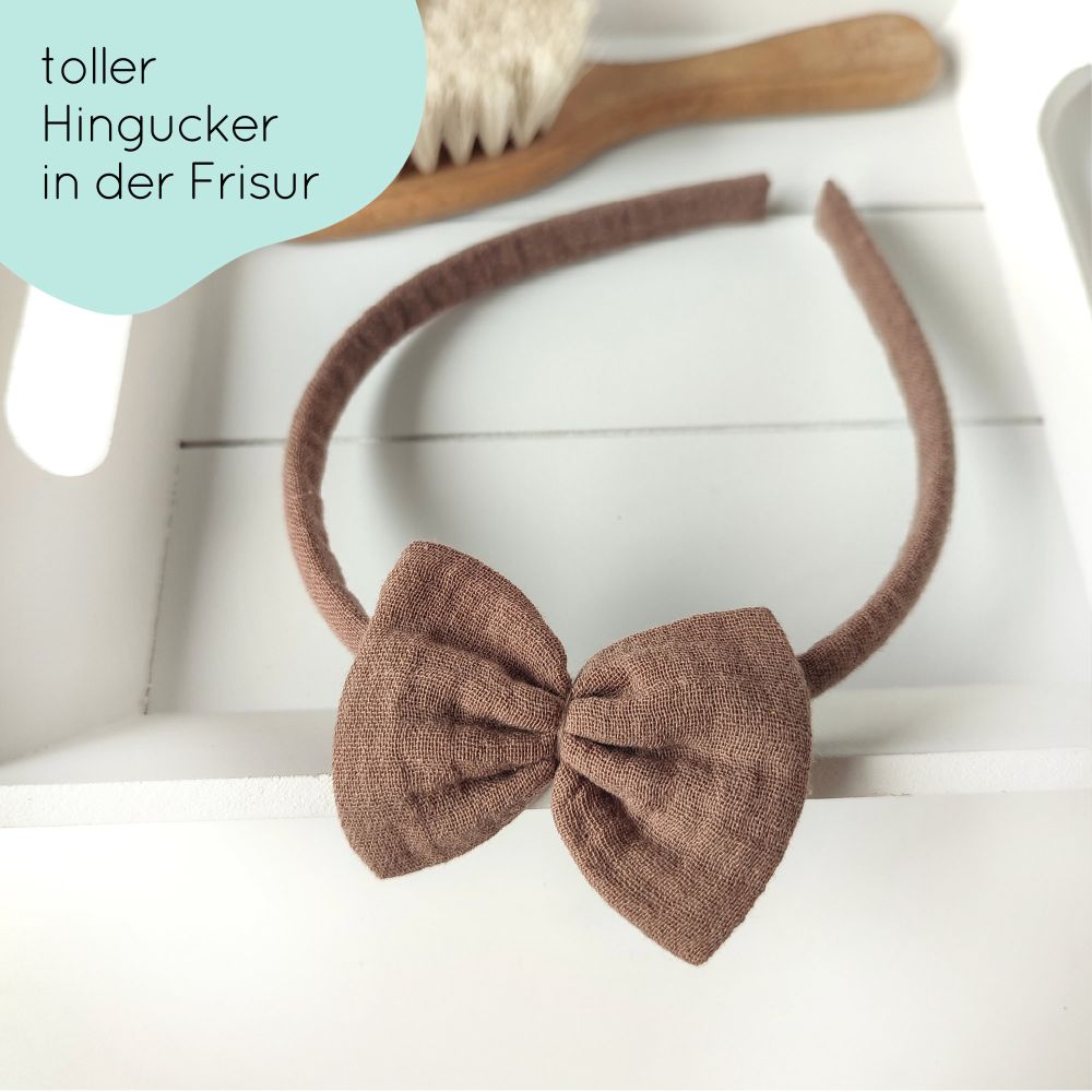 Haarreifen | Schleife Emma | braun