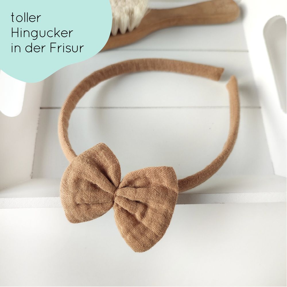 Haarreifen | Schleife Emma | camel