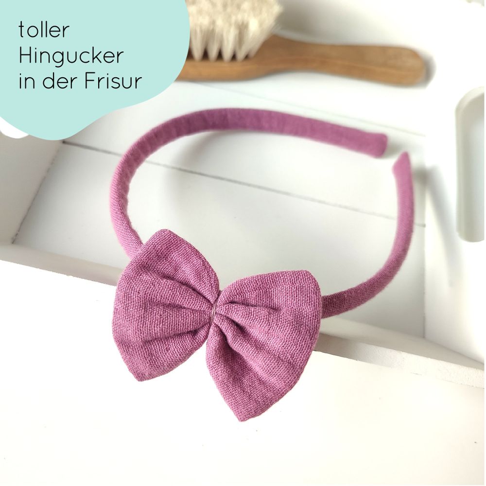 Haarreifen | Schleife Emma | lila