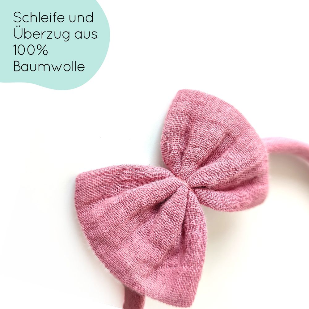 Haarreifen | Schleife Emma | rosa