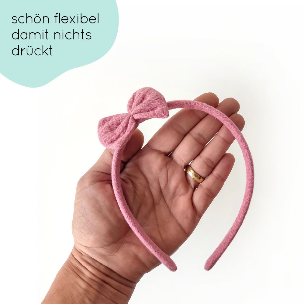 Haarreifen | Schleife Emma | rosa