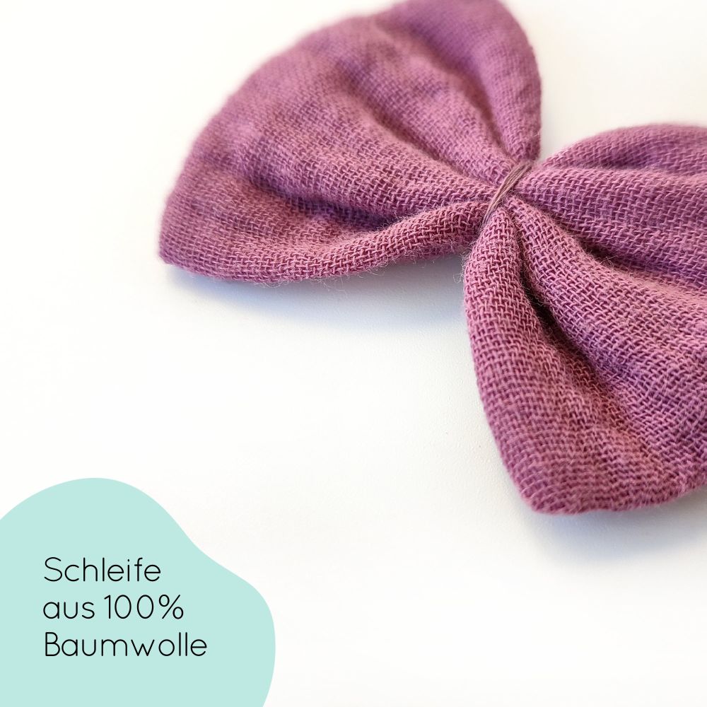 Dervivea Vintage Bow Stirnband Schleife Haarband Lila Haarschleife