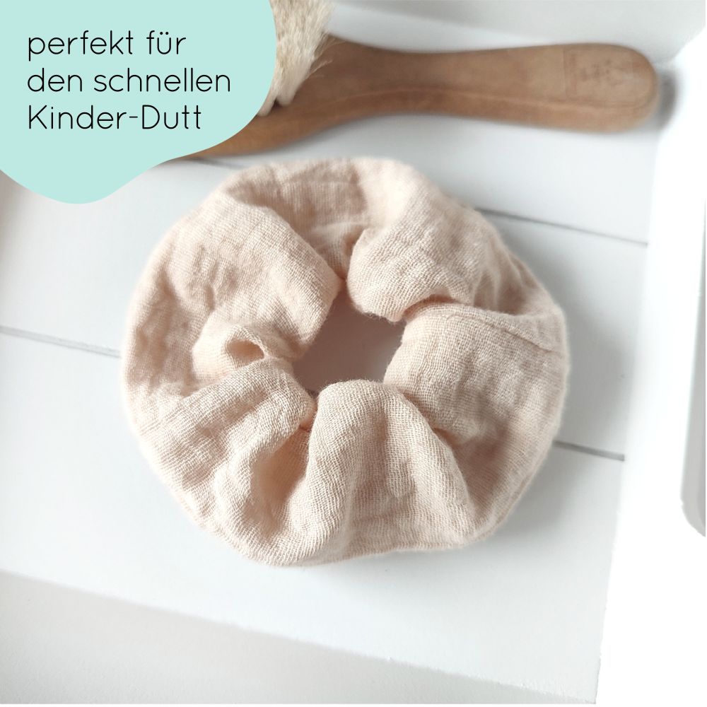 small scrunchie for children | beige