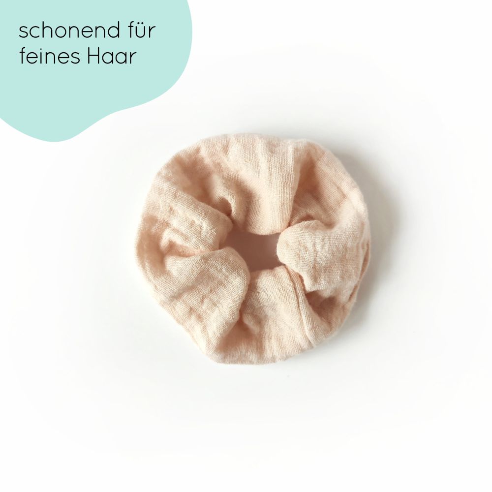 small scrunchie for children | beige
