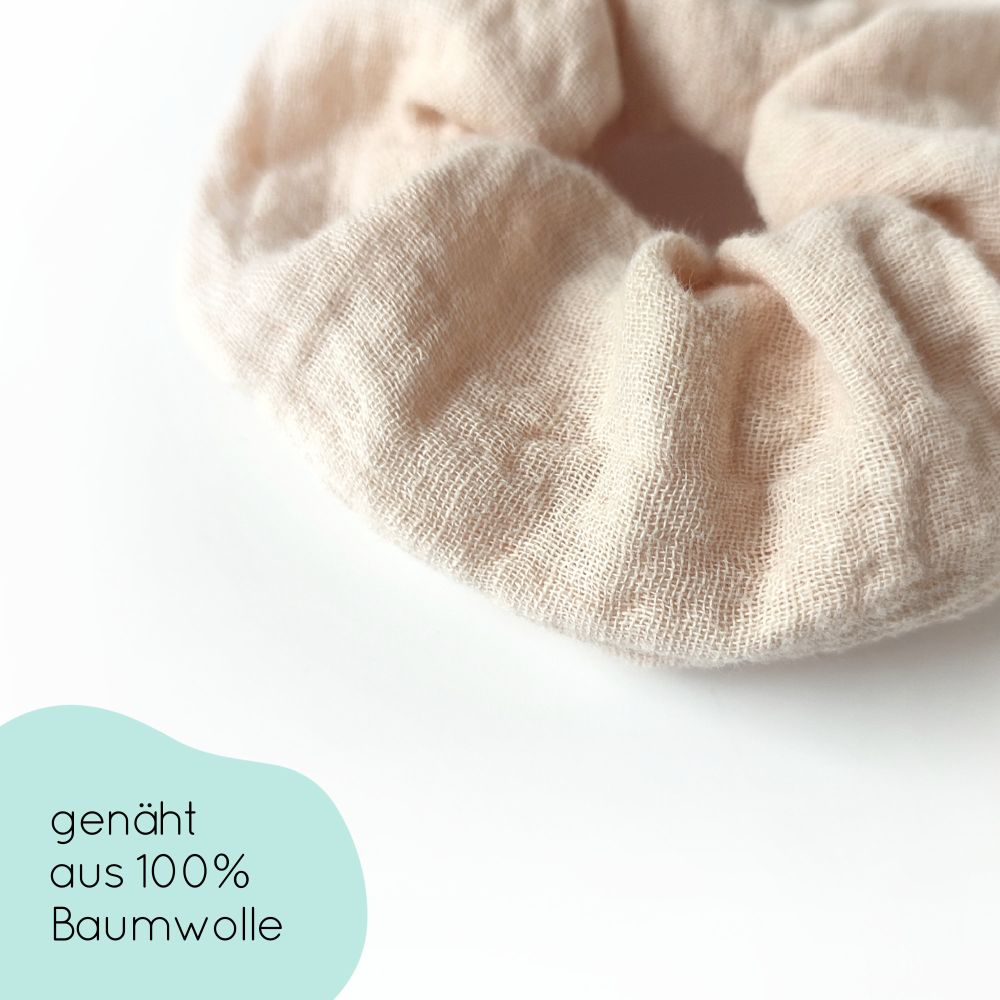 small scrunchie for children | beige