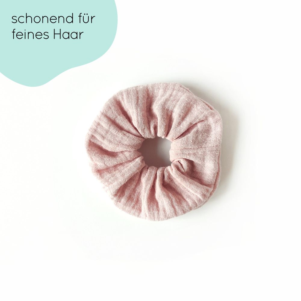 small scrunchie for children | light pink